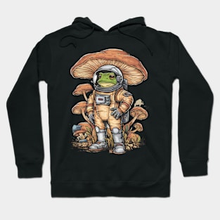 Astronaut Cottagecore frog Aesthetic Men Women Mushroom Hoodie